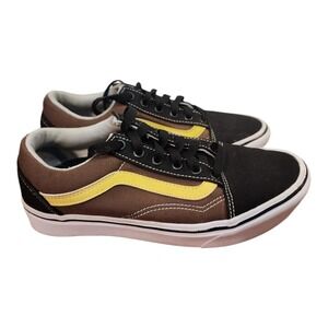 Vans Comfycush Old Skool Black Rain Drum Gold Mens 5  Womens 6.5 Fashion Sneaker